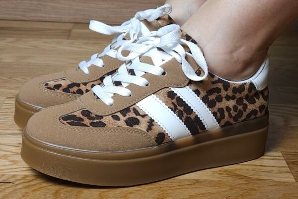 BASKETS LEONIE LEOPARD