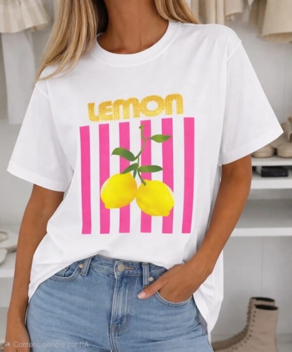 T SHIRT CITRON