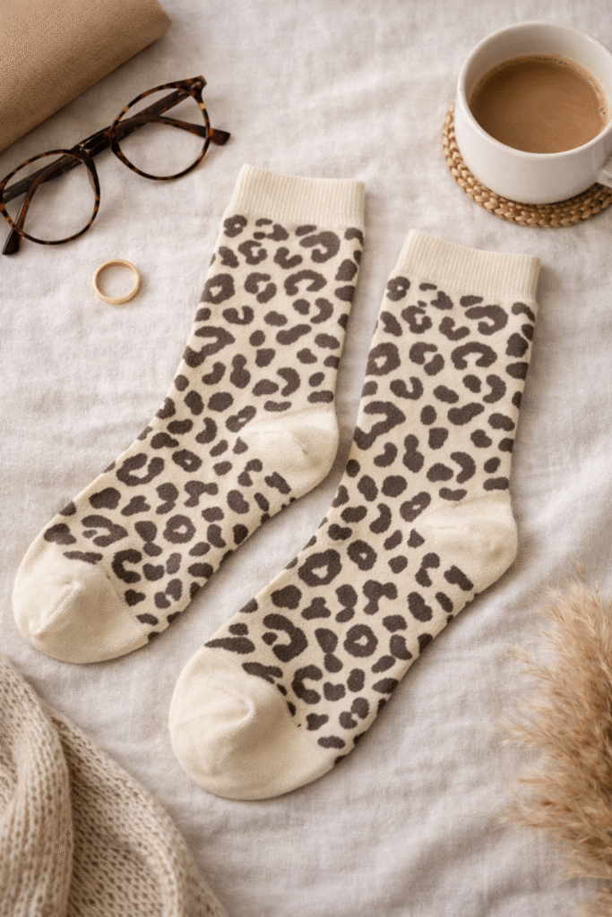 CHAUSSETTES LEO BEIGE