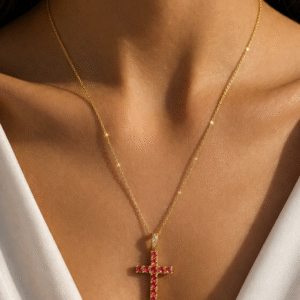 COLLIER CROIX ORANGE